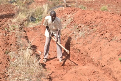 Boniface Nzomo, farmer from Kwa Mbithi self-help group, southeast Kenya